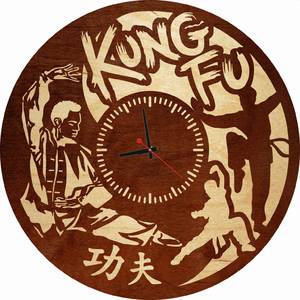 Часы настенные «Kung Fu»