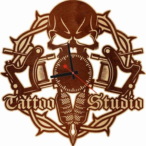 Часы настенные «Tattoo Studio»